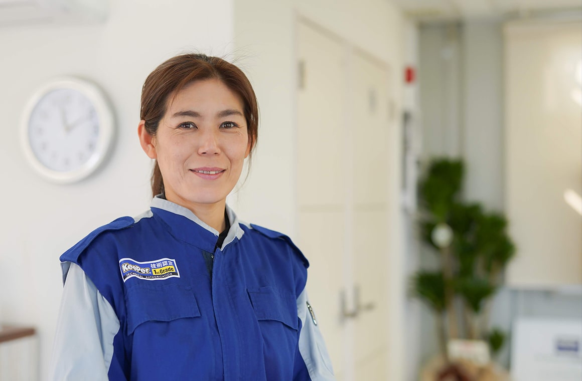 コーティング技術1級の資格を取得したスタッフが在籍